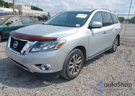 2015 Nissan Pathfinder Sl z USA, uszkodzony, nr VIN 5N1AR2MNXFC719271